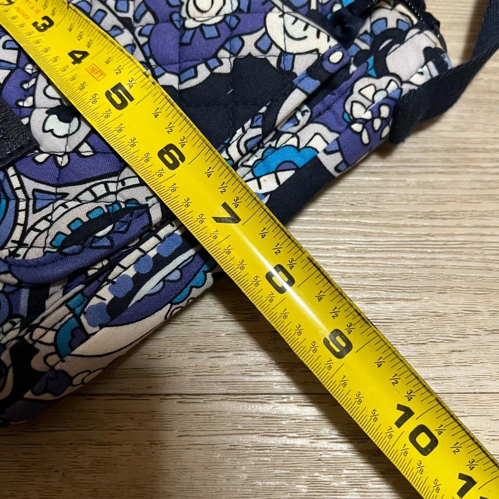 Vera Bradley Crossbody Bag Paisley Quilted Phone Shoulder Bag‎ Purse Blue Purple